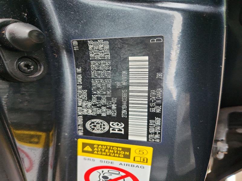 62051816 :رقم المزاد ، 2T2BK1BA4AC036615 vin ، 2010 Lexus Rx مزاد بيع