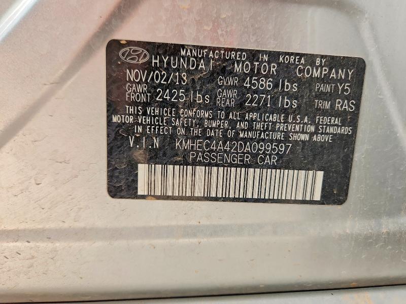 Продаж на аукціоні авто 2013 Hyundai Sonata, vin: KMHEC4A42DA099597, номер лоту: 60721226