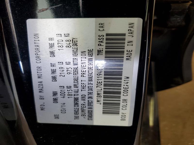 Auction sale of the 2014 Mazda 3, vin: JM1BM1L70E1194820, lot number: 59250926