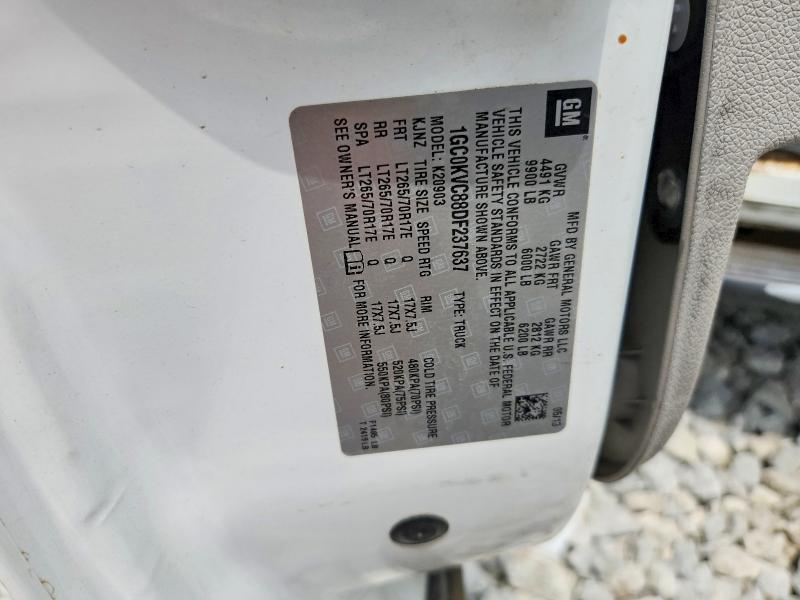 Продаж на аукціоні авто 2013 Chevrolet Silverado, vin: 1GC0KVC88DF237637, номер лоту: 62305846