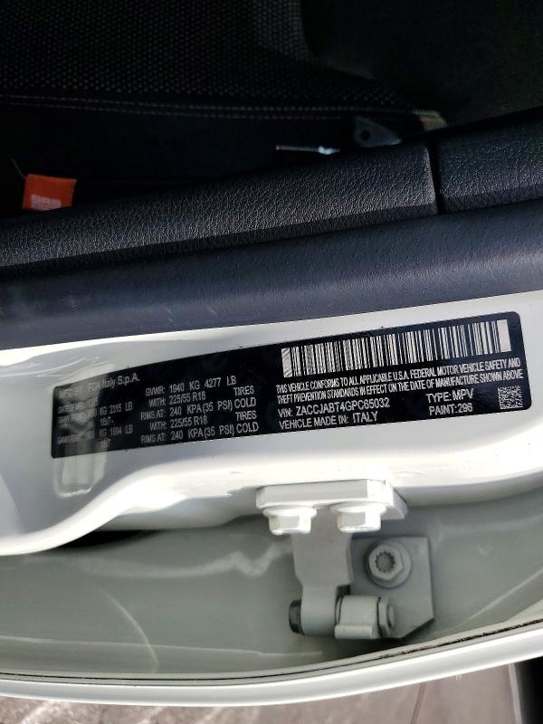 Продажа на аукционе авто 2016 Jeep Renegade, vin: ZACCJABT4GPC65032, номер лота: 59142136