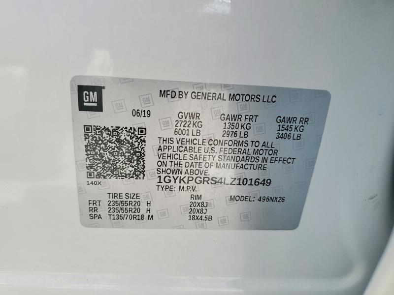 Продажа на аукционе авто 2020 Cadillac Xt6, vin: 1GYKPGRS4LZ101649, номер лота: 62157676
