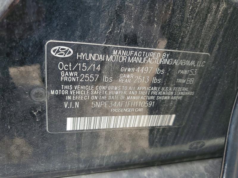 Aukcja sprzedaży 2015 Hyundai Sonata, vin: 5NPE34AF1FH110591, numer aukcji: 60523866