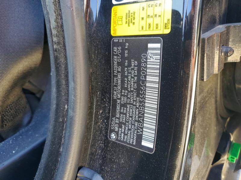 Aukcja sprzedaży 2006 Bmw 550, vin: WBANB53556CP02890, numer aukcji: 63325126