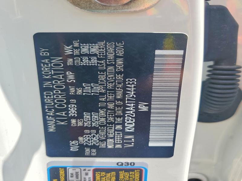 Aukcja sprzedaży 2026 Kia Seltos, vin: KNDEP2AA4T7944433, numer aukcji: 59686286
