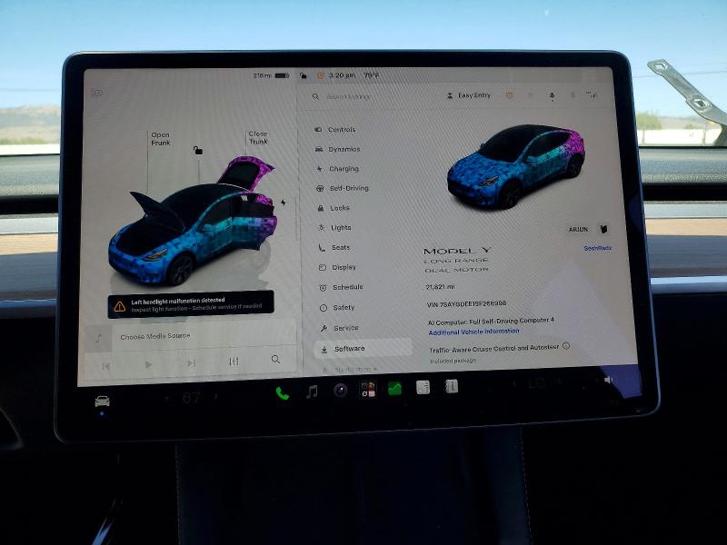 2025 Tesla Model Y მანქანა იყიდება აუქციონზე, vin: 7SAYGDEE1SF266998, აუქციონის ნომერი: 60947186