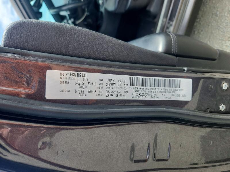 62572506 :رقم المزاد ، 1C4RDJDG1FC730256 vin ، 2015 Dodge Durango مزاد بيع