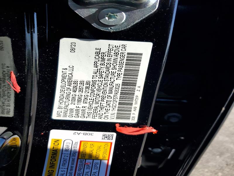 Продаж на аукціоні авто 2023 Honda Accord, vin: 1HGCY2F57PA063025, номер лоту: 63549906