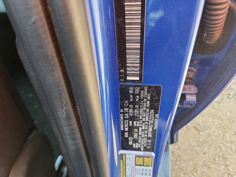 2025 Kia K4 მანქანა იყიდება აუქციონზე, vin: 3KPFW4DC7SE223294, აუქციონის ნომერი: 62330596
