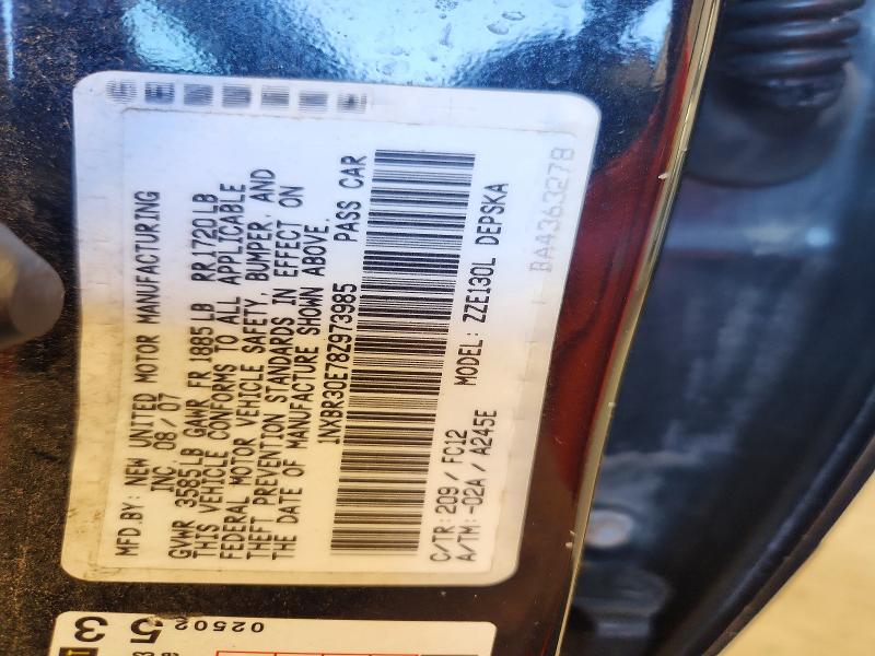 Продажа на аукционе авто 2008 Toyota Corolla, vin: 1NXBR30E78Z973985, номер лота: 60844706