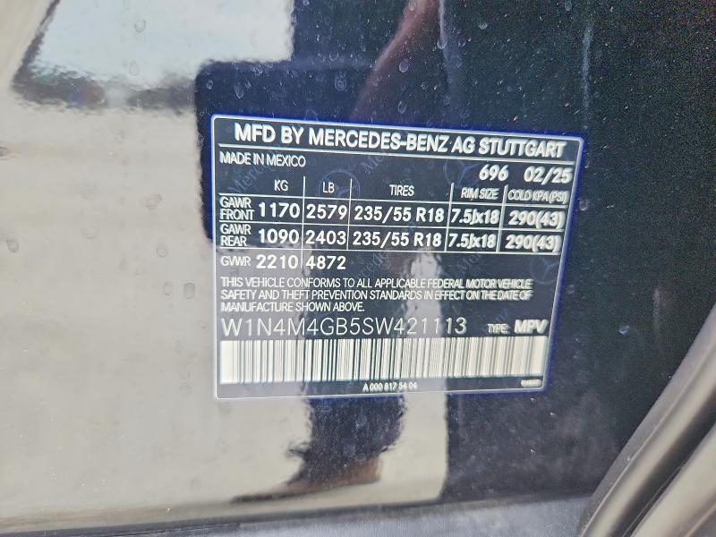 Продажа на аукционе авто 2025 Mercedes-benz Glb, vin: W1N4M4GB5SW421113, номер лота: 61298886