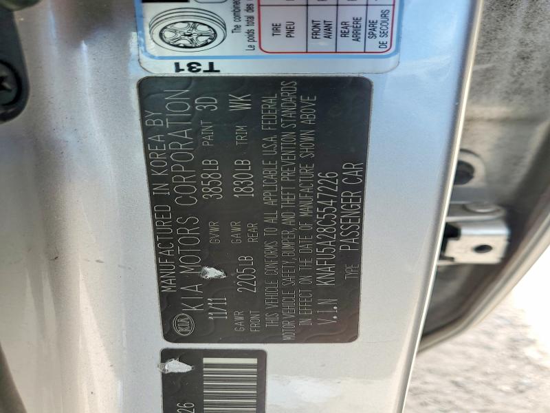 60218646 :رقم المزاد ، KNAFU5A28C5547226 vin ، 2012 Kia Forte مزاد بيع