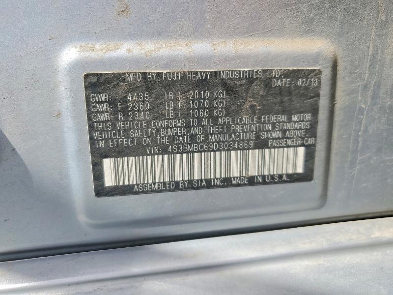 60444526 :رقم المزاد ، 4S3BMBC69D3034869 vin ، 2013 Subaru Legacy مزاد بيع