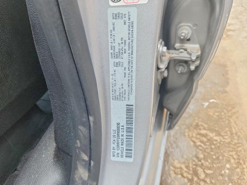 2021 Ram 1500 მანქანა იყიდება აუქციონზე, vin: 1C6RRFFG6MN588295, აუქციონის ნომერი: 61411486
