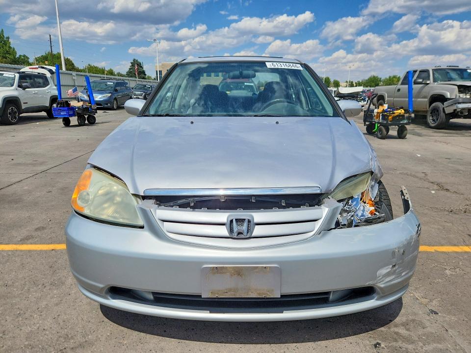 61316846 :رقم المزاد ، 1HGES26892L027936 vin ، 2002 Honda Civic مزاد بيع