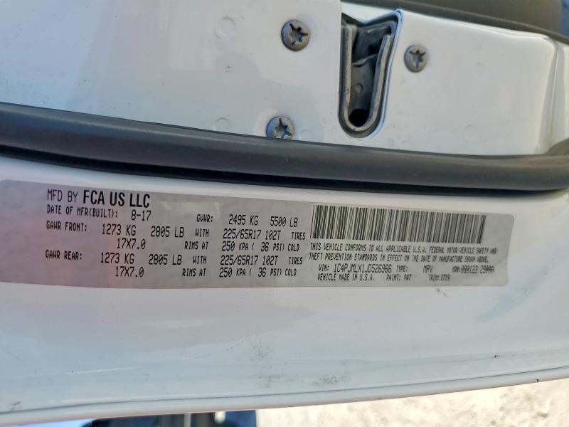 62962176 :رقم المزاد ، 1C4PJMLX1JD526966 vin ، 2018 Jeep Cherokee مزاد بيع