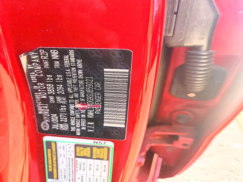 2025 Hyundai Elantra მანქანა იყიდება აუქციონზე, vin: KMHLS4DG9SU859021, აუქციონის ნომერი: 59627006