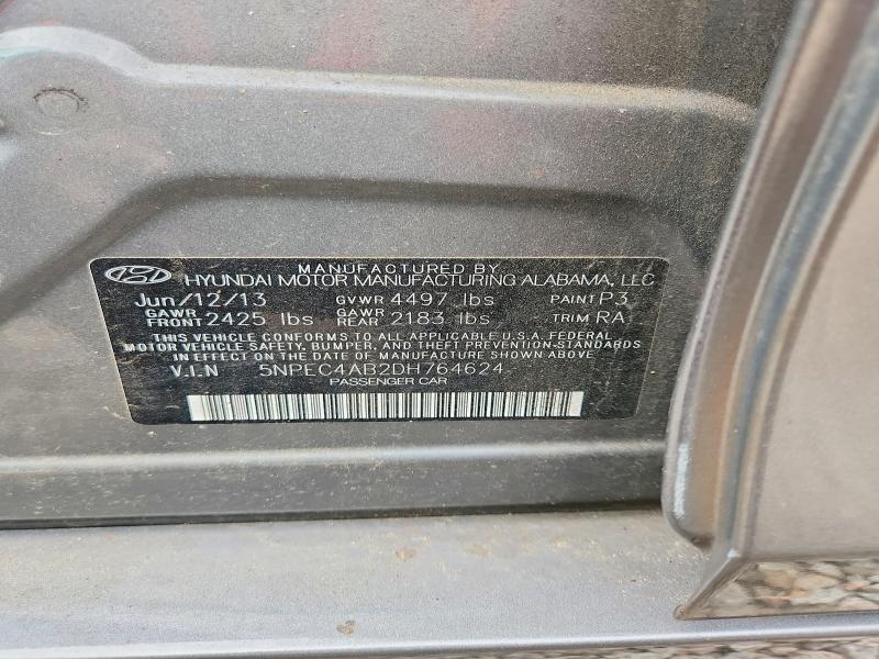 Aukcja sprzedaży 2013 Hyundai Sonata, vin: 5NPEC4AB2DH764624, numer aukcji: 61954156