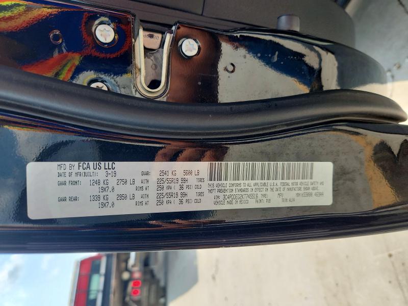 2019 Dodge Journey მანქანა იყიდება აუქციონზე, vin: 3C4PDDEG2KT745516, აუქციონის ნომერი: 62864106