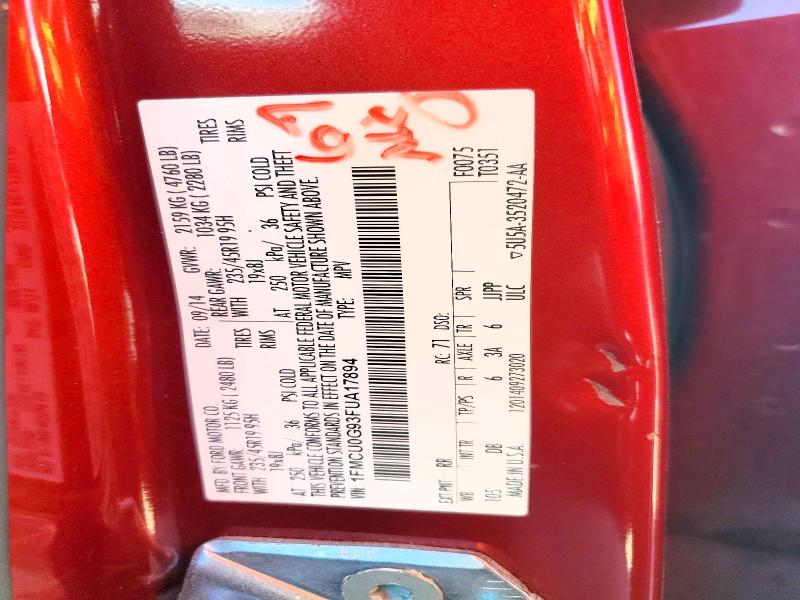 Aukcja sprzedaży 2015 Ford Escape, vin: 1FMCU0G93FUA17894, numer aukcji: 63560496