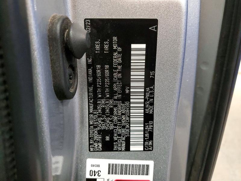 Продажа на аукционе авто 2023 Toyota Sienna, vin: 5TDESKFC8PS084590, номер лота: 60659046
