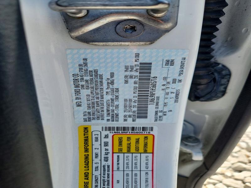 62583306 :رقم المزاد ، 1LN6L9NP1H5605716 vin ، 2017 Lincoln Continental مزاد بيع