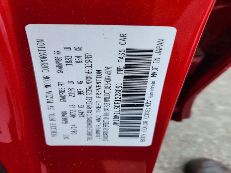 59724256 :رقم المزاد ، JM1BM1L30F1228091 vin ، 2015 Mazda 3 مزاد بيع