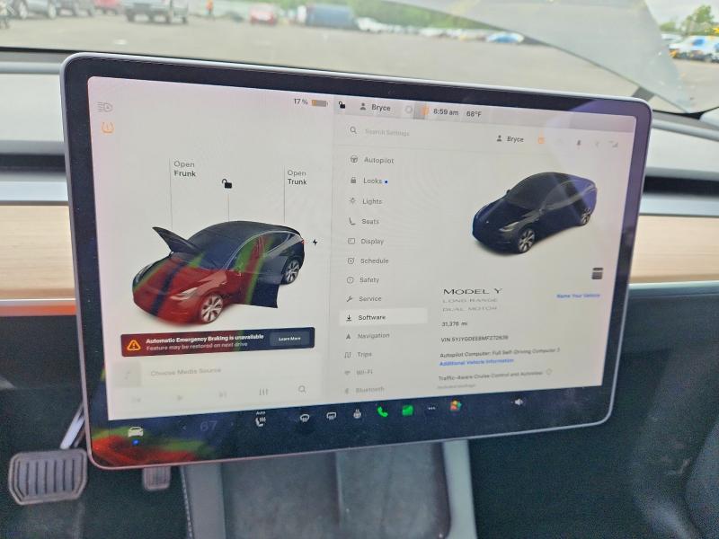 Продаж на аукціоні авто 2021 Tesla Model Y, vin: 5YJYGDEE8MF272636, номер лоту: 59992016