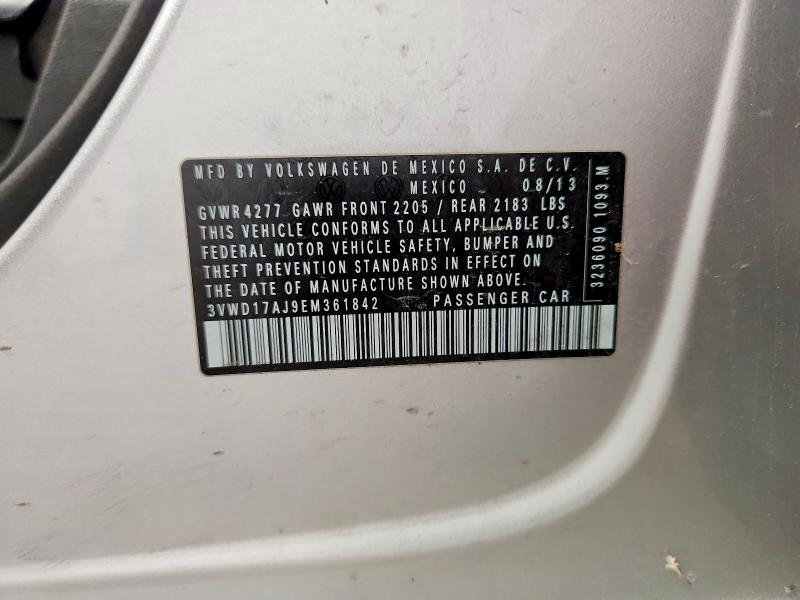 Aukcja sprzedaży 2014 Volkswagen Jetta, vin: 3VWD17AJ9EM361842, numer aukcji: 60525146