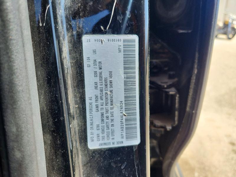 Продаж на аукціоні авто 2004 Porsche Cayenne, vin: WP1AB29P44LA74924, номер лоту: 63240206