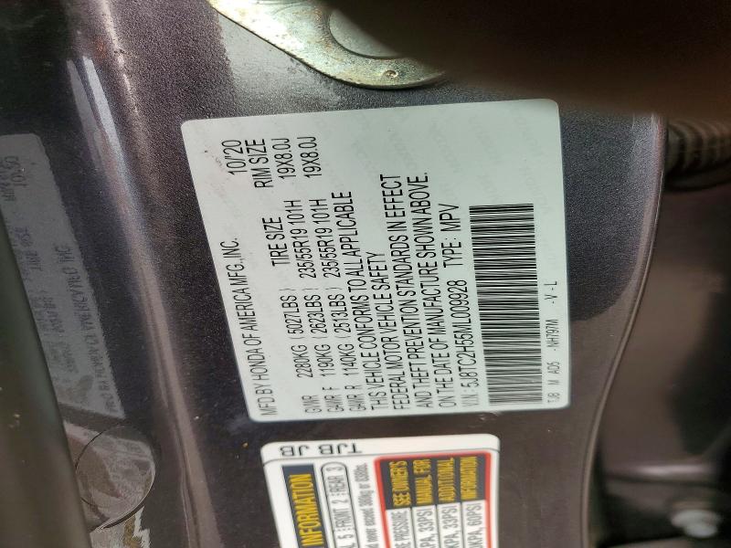 2021 Acura Rdx მანქანა იყიდება აუქციონზე, vin: 5J8TC2H55ML009928, აუქციონის ნომერი: 61221266