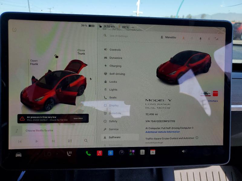 Продажа на аукционе авто 2022 Tesla Model Y, vin: 7SAYGDEE3NF517119, номер лота: 61191866