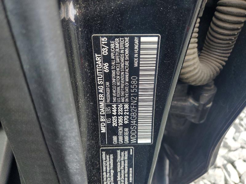 2015 Mercedes-benz Cla მანქანა იყიდება აუქციონზე, vin: WDDSJ4GB2FN215580, აუქციონის ნომერი: 59685116