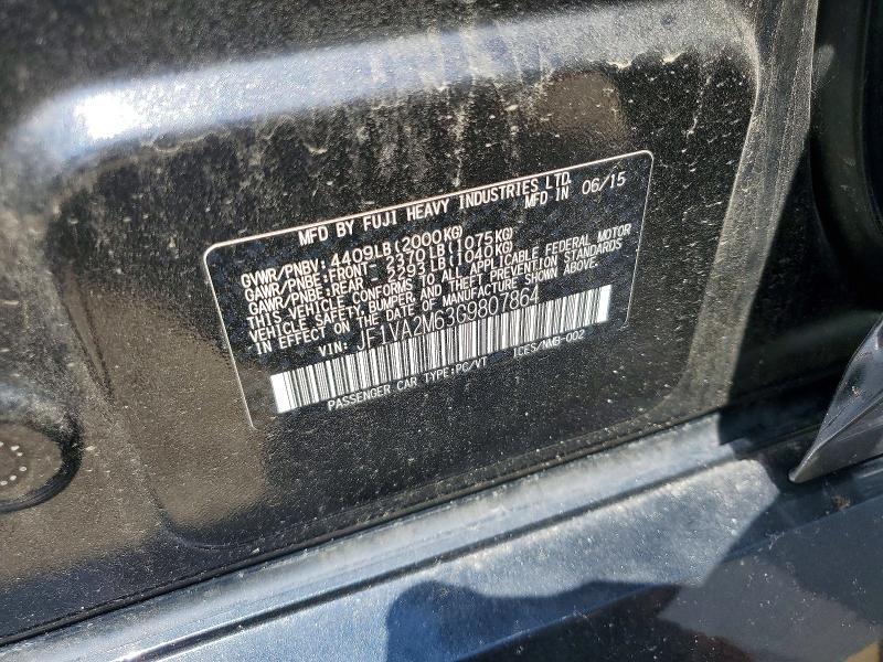 Aukcja sprzedaży 2016 Subaru Wrx, vin: JF1VA2M63G9807864, numer aukcji: 60982506