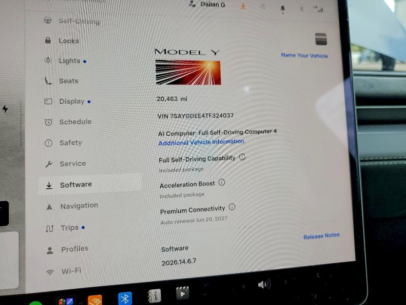 61025416 :رقم المزاد ، 7SAYGDEE4TF324037 vin ، 2026 Tesla Model Y مزاد بيع