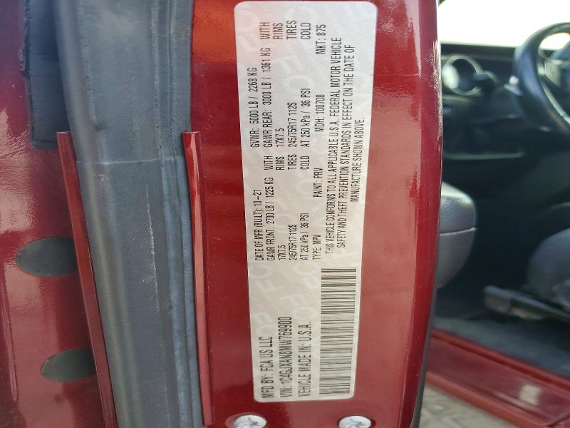 Продажа на аукционе авто 2021 Jeep Wrangler, vin: 1C4GJXAN8MW769900, номер лота: 60474886