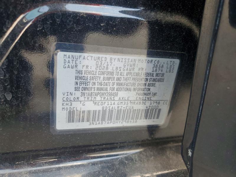 Aukcja sprzedaży 2017 Nissan Sentra, vin: 3N1AB7AP0HY298458, numer aukcji: 61328276