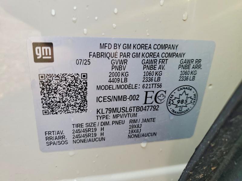 Продаж на аукціоні авто 2026 Chevrolet Trail Blazer, vin: KL79MUSL6TB047792, номер лоту: 62819506