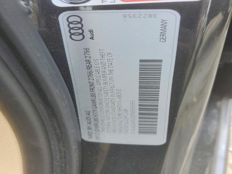 2013 Audi A6 მანქანა იყიდება აუქციონზე, vin: WAUGGAFC0DN055555, აუქციონის ნომერი: 60324096