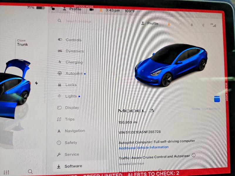 Aukcja sprzedaży 2022 Tesla Model 3, vin: 5YJ3E1EA5NF285728, numer aukcji: 60930166