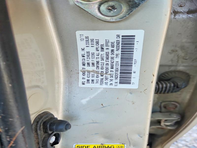 97683545 :رقم المزاد ، 1HGCR2F36EA112014 vin ، 2014 Honda Accord مزاد بيع