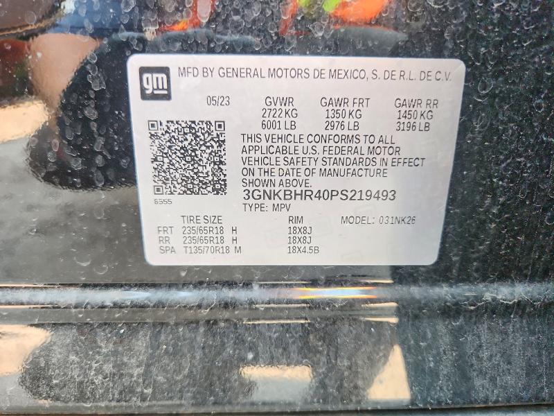 Aukcja sprzedaży 2023 Chevrolet Blazer, vin: 3GNKBHR40PS219493, numer aukcji: 59227756