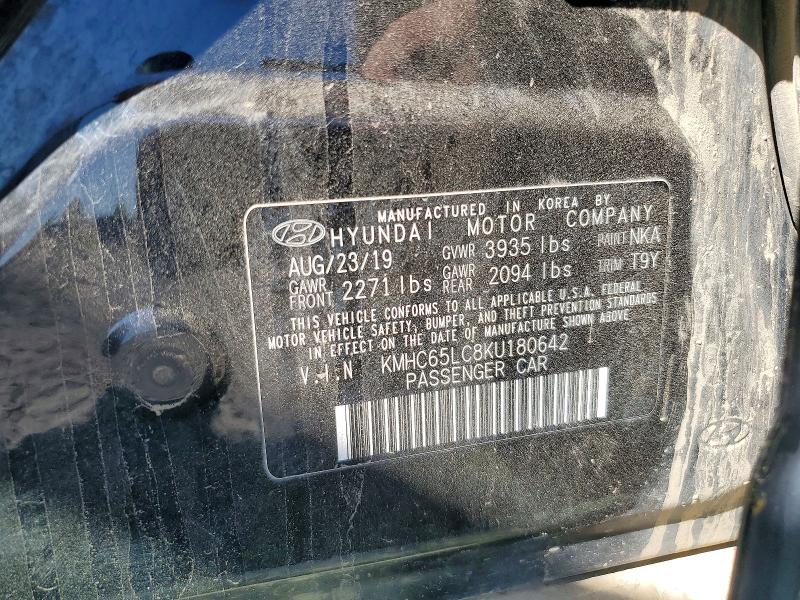 Aukcja sprzedaży 2019 Hyundai Ioniq, vin: KMHC65LC8KU180642, numer aukcji: 60993726