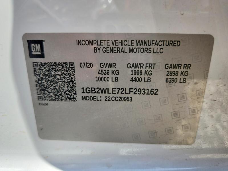 85605505 :رقم المزاد ، 1GB2WLE72LF293162 vin ، 2020 Chevrolet Silverado مزاد بيع