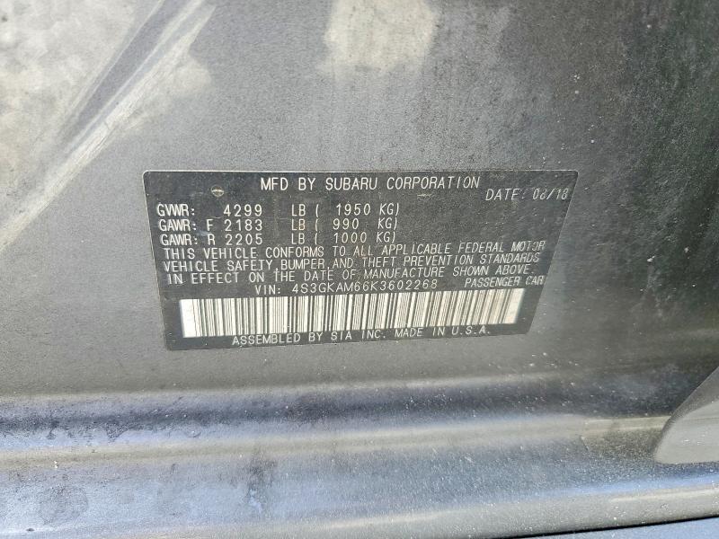 Продажа на аукционе авто 2019 Subaru Impreza, vin: 4S3GKAM66K3602268, номер лота: 60400316