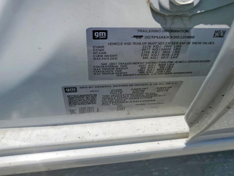 62474156 :رقم المزاد ، 3GTPUAEKXSG120888 vin ، 2025 Gmc Sierra مزاد بيع
