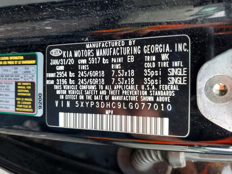 Продаж на аукціоні авто 2020 Kia Telluride, vin: 5XYP3DHC9LG077010, номер лоту: 62495276