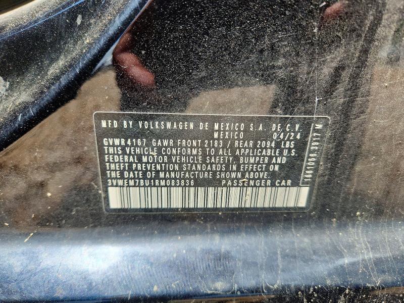 Продаж на аукціоні авто 2024 Volkswagen Jetta, vin: 3VWEM7BU1RM083836, номер лоту: 59913726