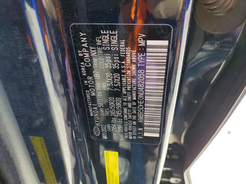 Продажа на аукционе авто 2022 Hyundai Palisade, vin: KM8R5DHE0NU482058, номер лота: 60241746