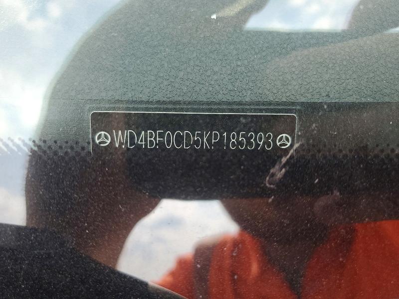Продажа на аукционе авто 2019 Mercedes-benz Sprinter, vin: WD4BF0CD5KP185393, номер лота: 62412076